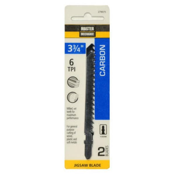 Swivel 3.75 in. 6 Tooth Master Mechanic Carbon Jig Saw Blade 5PK SW3847446 - main